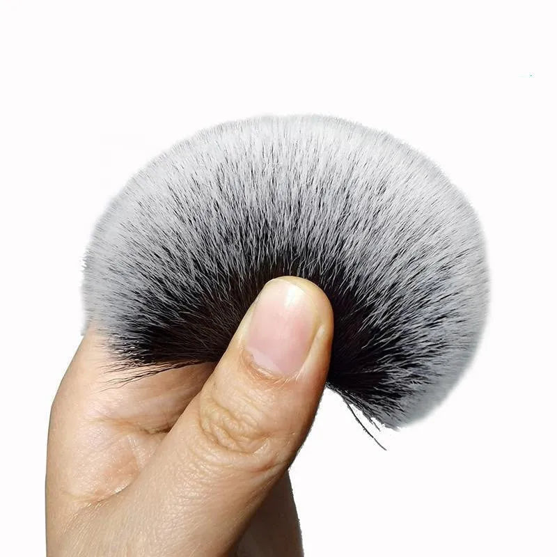 Black car detailing brush with pig hair bristles and PP plastic handle