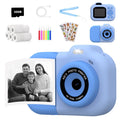 Children's plastic camera toy in pink, blue, or purple colour with video recording and game functions