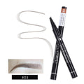 Four-head eyebrow pencil in black with colour options: light coffee, gray coffee, brown, dark brown