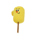 Polio wood corn cob cat chew toy with catnip, 15 cm long.