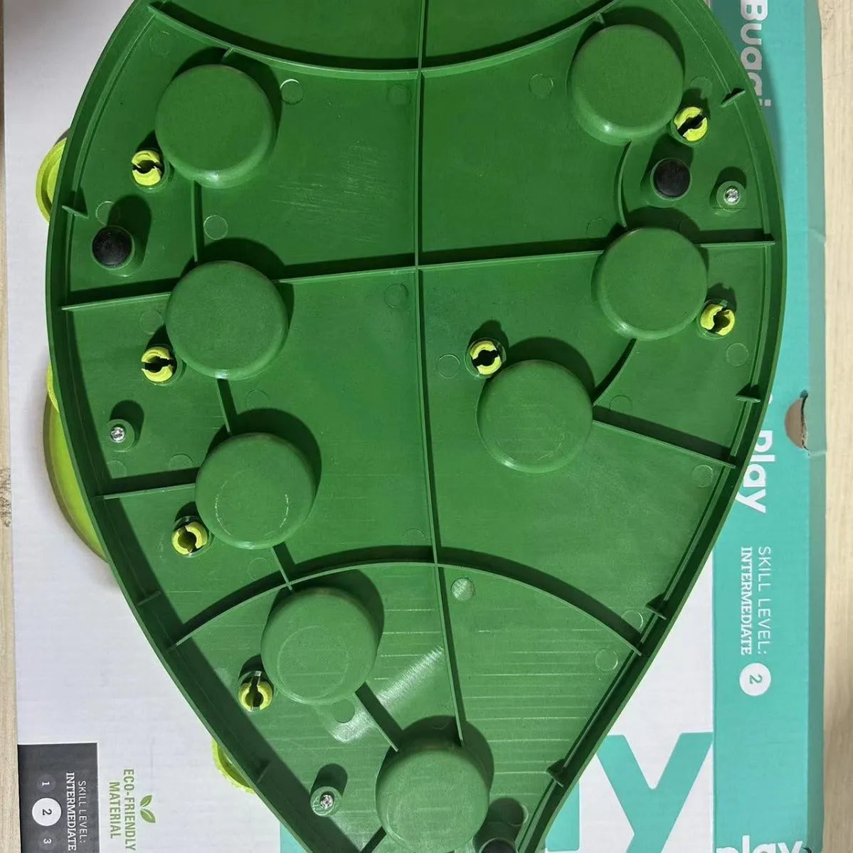 Green PP plastic Christmas slow feeding bowl with Wizard of Oz theme for cats