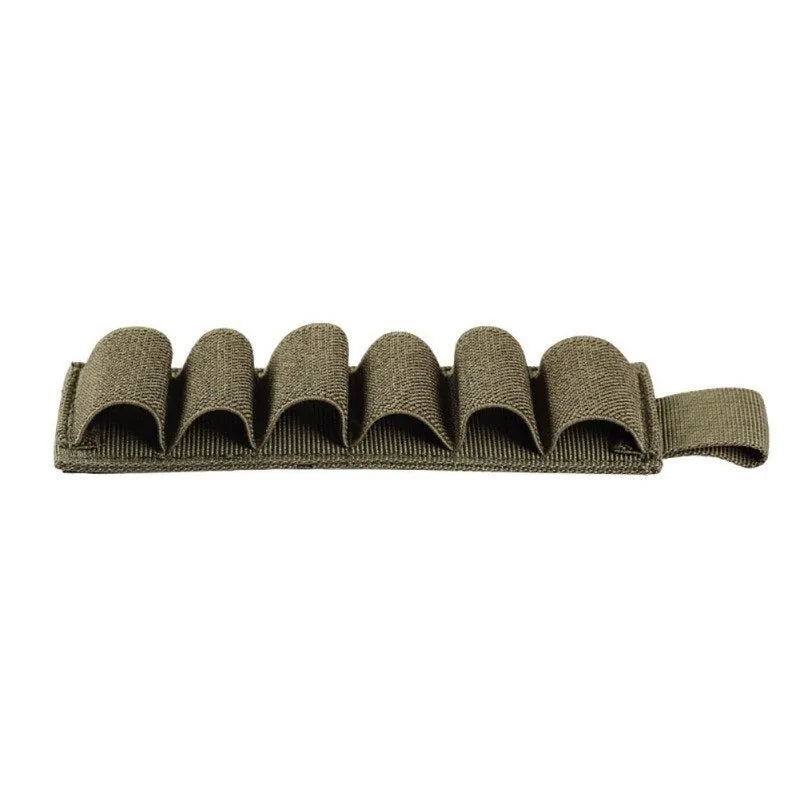 6-hole MOLLE storage organiser in tactical colours measuring 16.5cm by 5cm