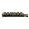6-hole MOLLE storage organiser in tactical colours measuring 16.5cm by 5cm