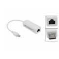 White Micro USB to RJ45 Ethernet network adapter converter for desktop and laptop, 10/100Mbps