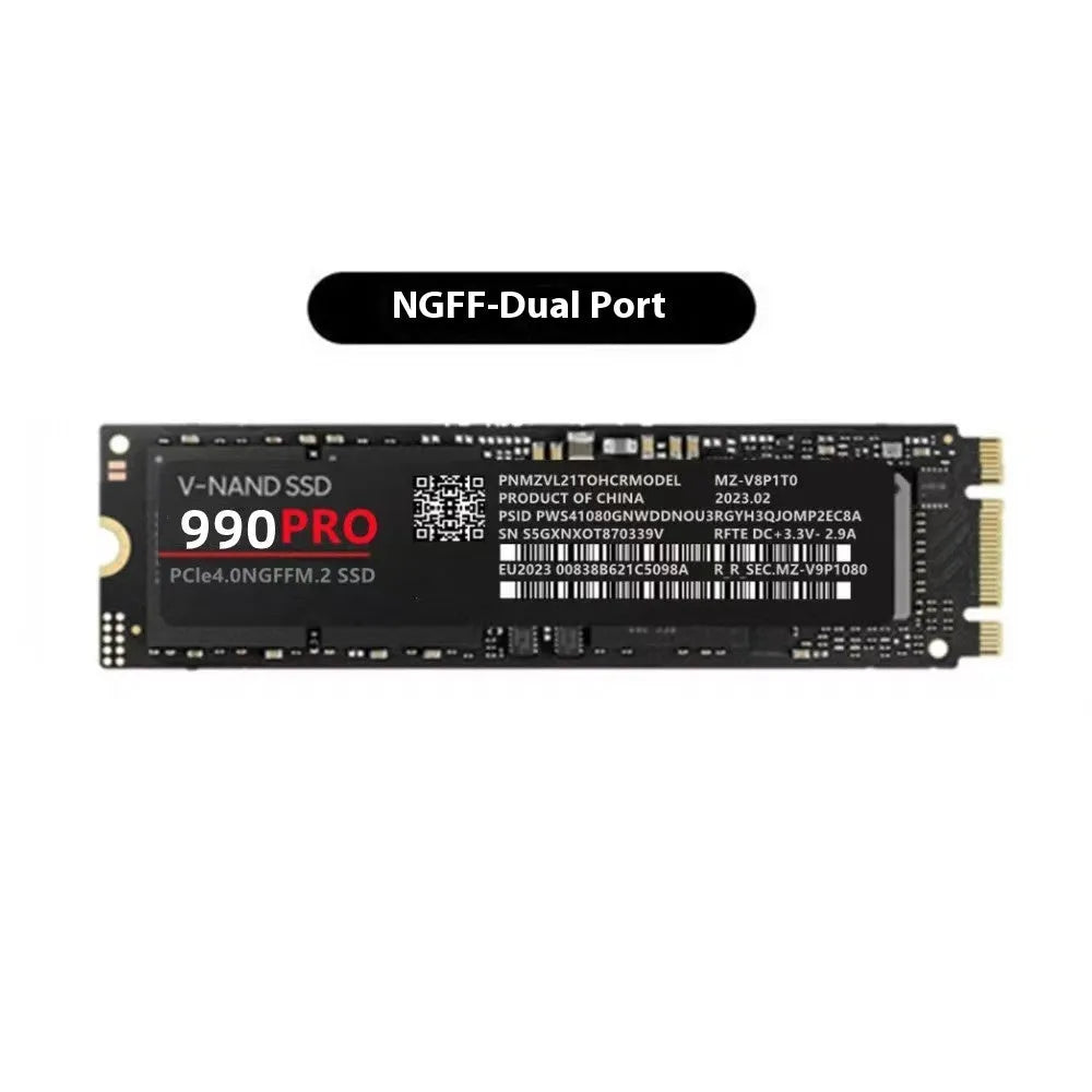NVMe SSD 990 Pro M.2 2280 PCIe internal drive 3.8mm thick, 1TB 2TB 4TB capacity options