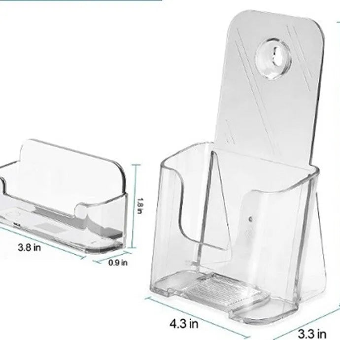 A6 single-layer acrylic desktop document rack for business cards, imported PS material, 9.69x5cm