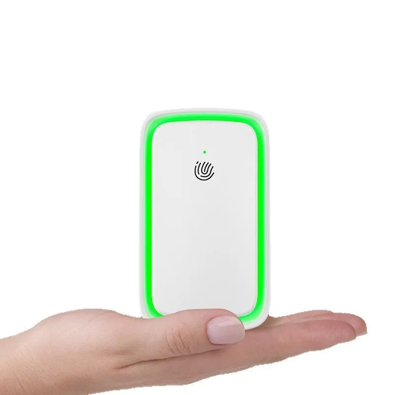 White wall-mounted plastic air purifier for 21-30 sq m rooms with anion and odour removal functions
