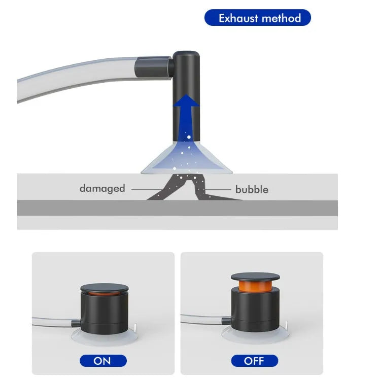 Car windscreen crack repair tool kit with plastic applicator and glass corrector bottle