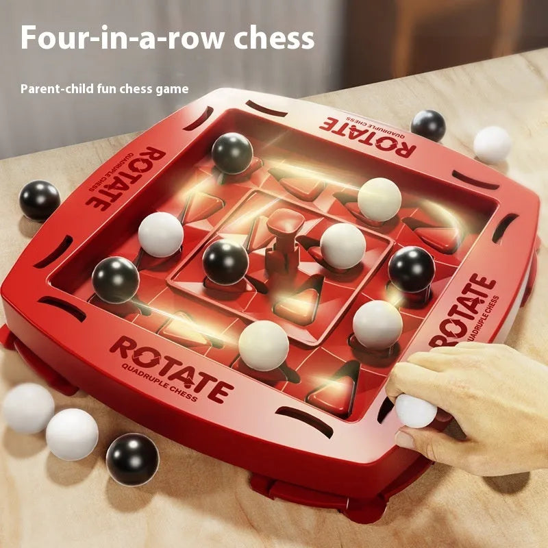 Track Logic Chess family battle chess set with black and white beads in colour box package