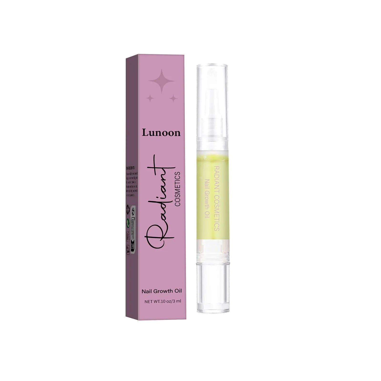 3ml bottle of wash-free nail growth treatment oil for promoting growth and moisturising
