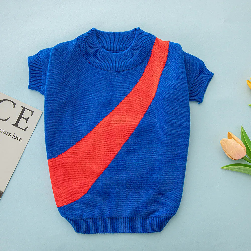 Wool knit dog sweater for corgi and poodle breeds in multiple colour options