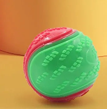 TPR dog training ball with molar texture and sounding feature in 6.5cm size