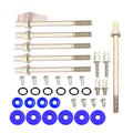 Honda Civic K Series aluminium engine gasket kit in black, blue, red, and silver colour options