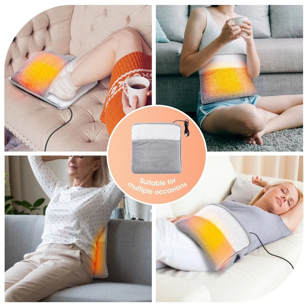 Grey USB powered feet warmer with mechanical switch for household use 5W 3.7V