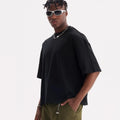 Loose fit pure cotton T-shirt on a hanger, shown in apricot colour.