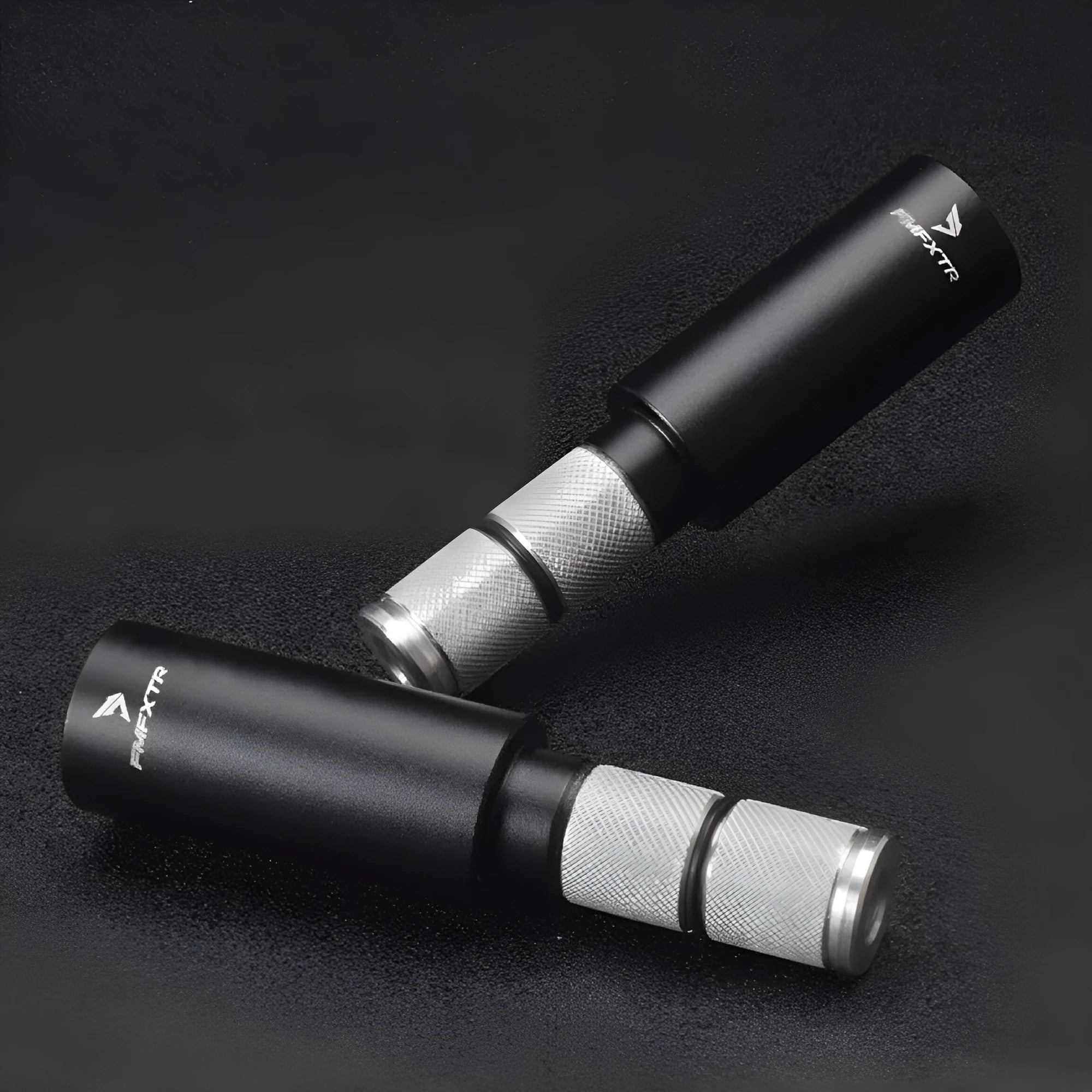 Aluminium alloy folding bicycle handlebar extensions showing adjustable width range