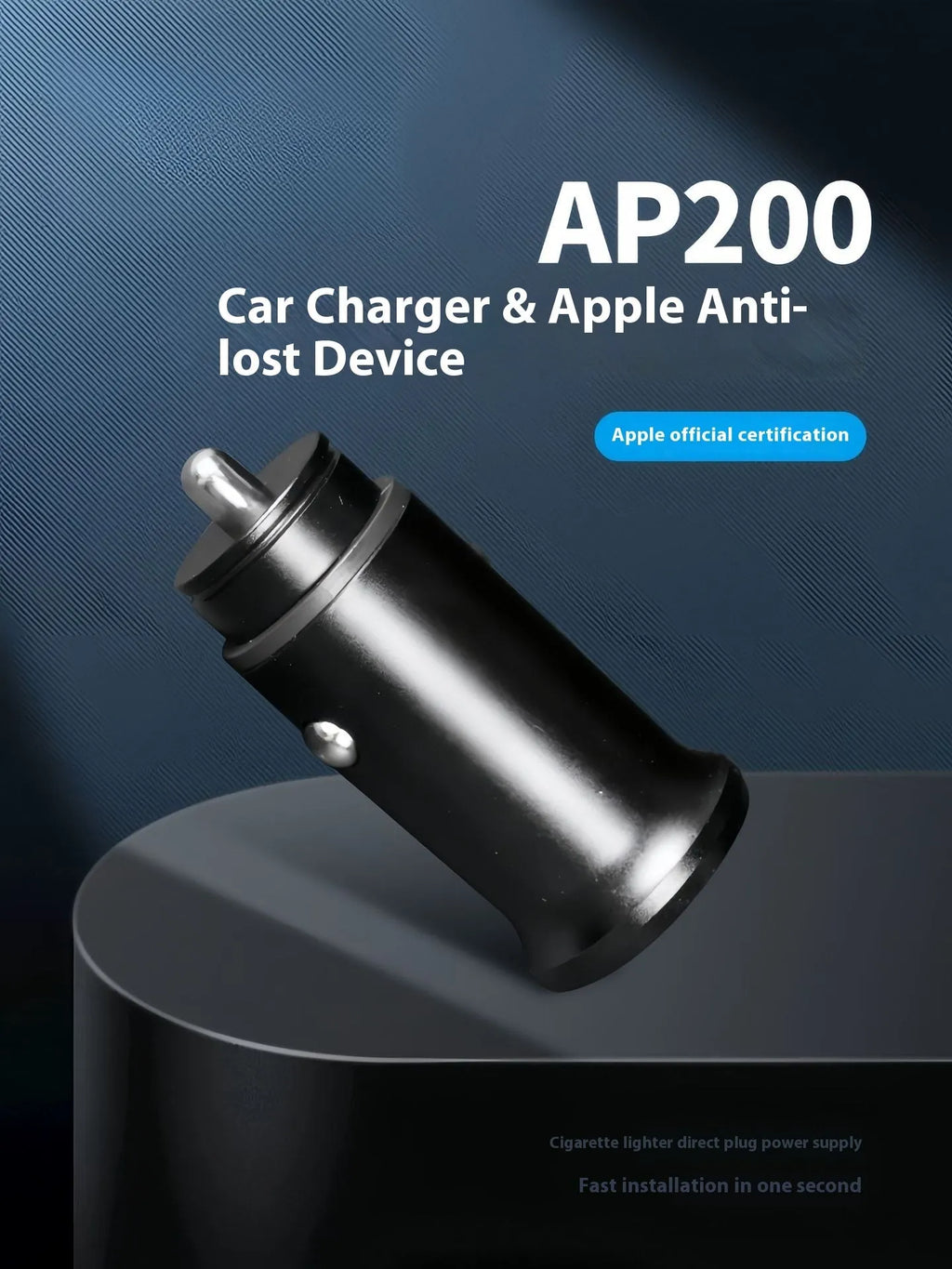 Black OBD-II port GPS car tracker with connector for plug-in vehicle location monitoring