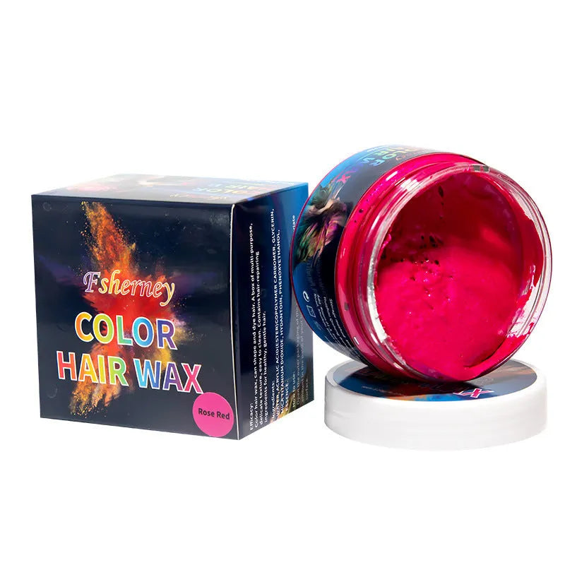120g hair styling clay container in one of nine colours including Granny Grey and Rose Red