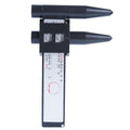 Plastic digital hole distance measuring ruler for wheel hub modification with 180mm range.