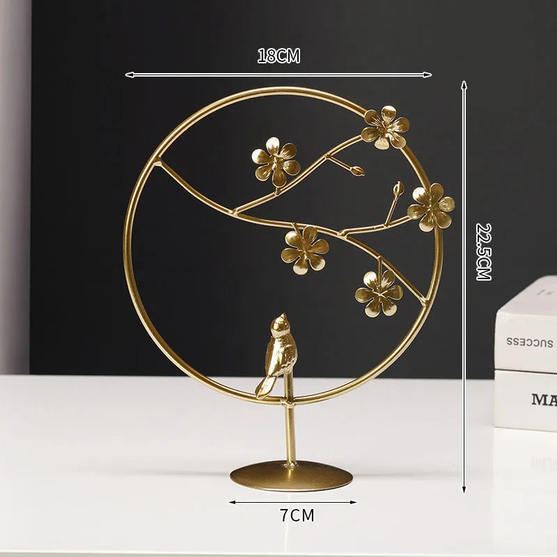Nordic style wrought iron and copper plastic decorative craft painting ornament