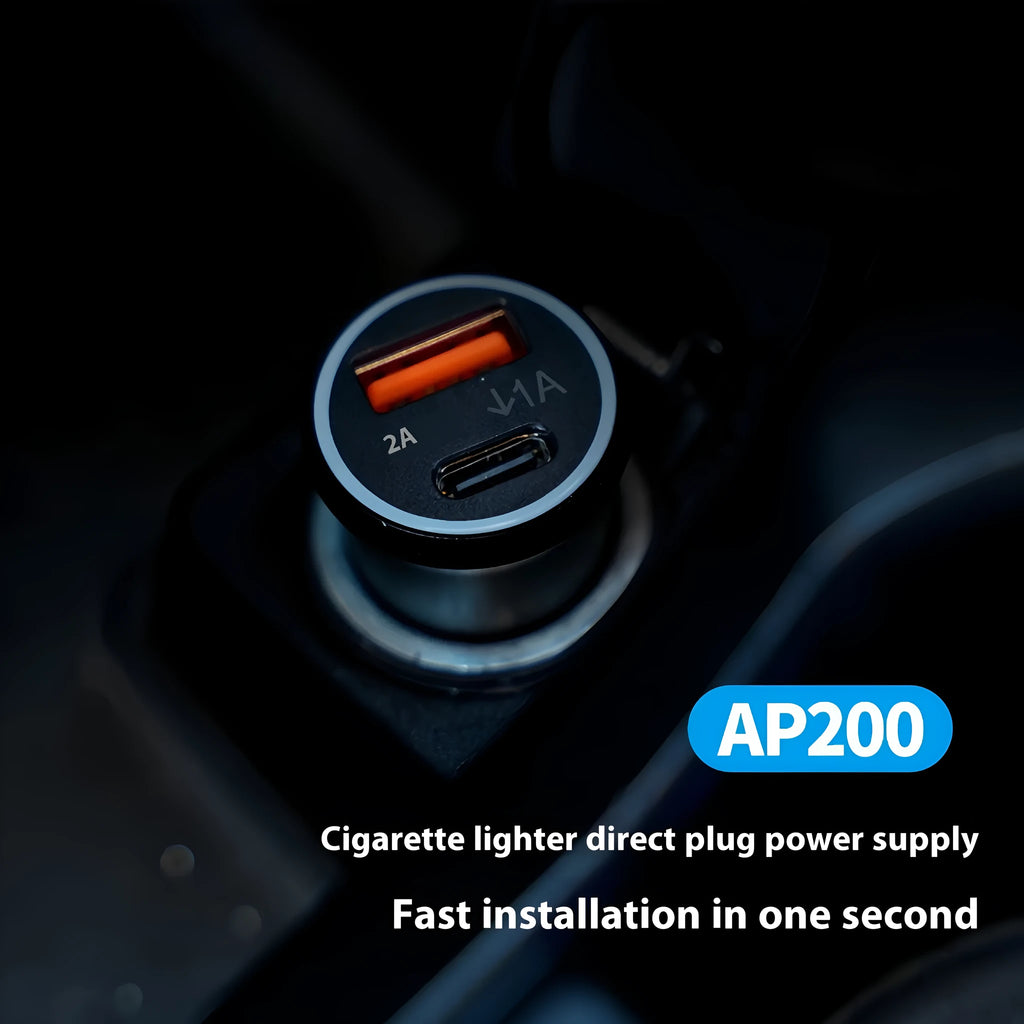Black OBD-II port GPS car tracker with connector for plug-in vehicle location monitoring