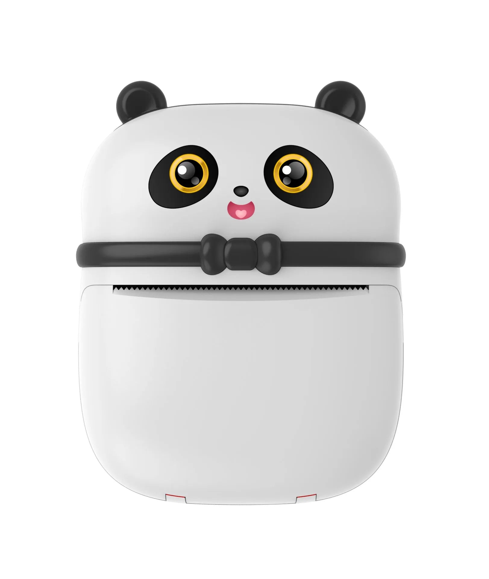 Bluetooth mobile mini thermal printer in pink with paper rolls and USB cable