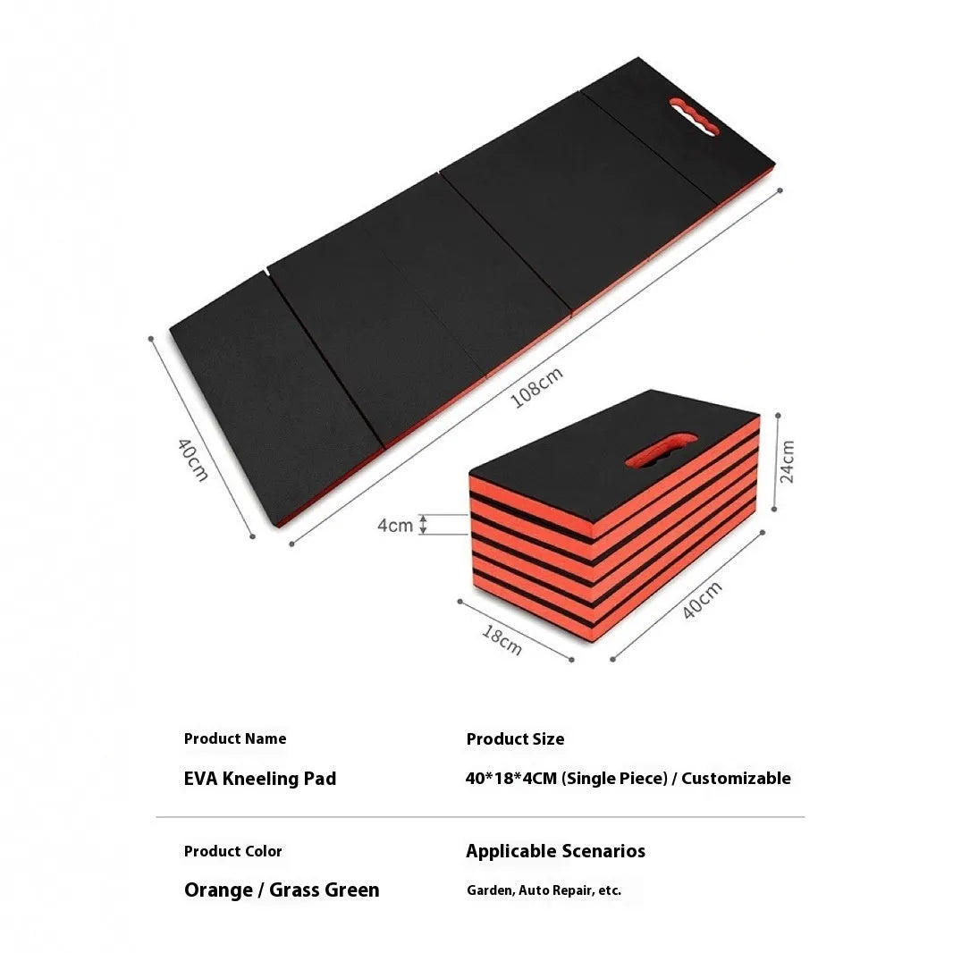 Folding EVA foam kneeling mat for car repair and mechanical work