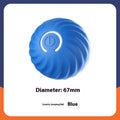 Blue Gravity Jumping Ball smart rechargeable dog toy 56mm plastic interactive pet toy
