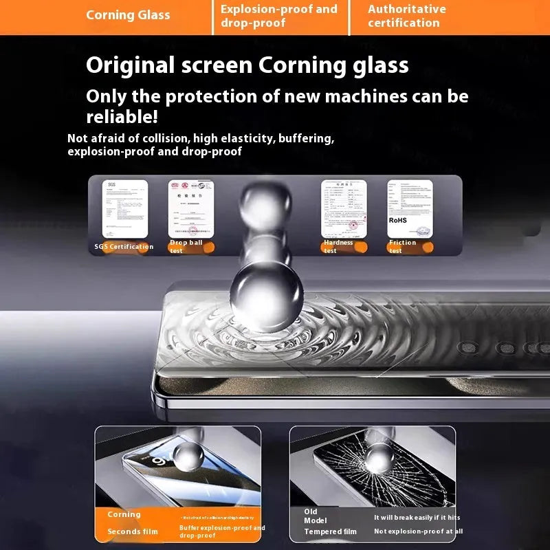 Tempered glass phone film for iPhone with dust-free bin, Ultra Clear and Peep-proof options
