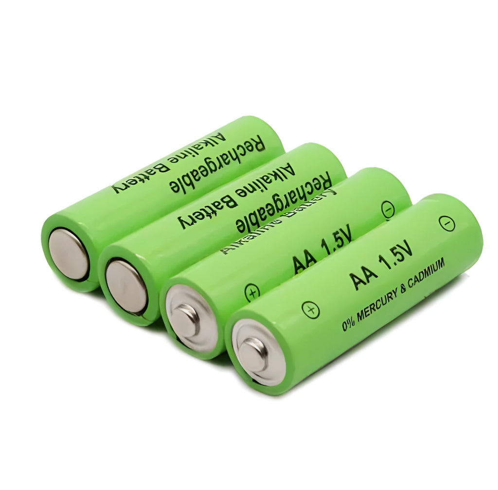 A single 1.5V 3000mAh industrial grade alkaline rechargeable AA battery.