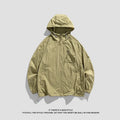 Lightweight Lycra hooded sun protection jacket for men and women in light army green colour