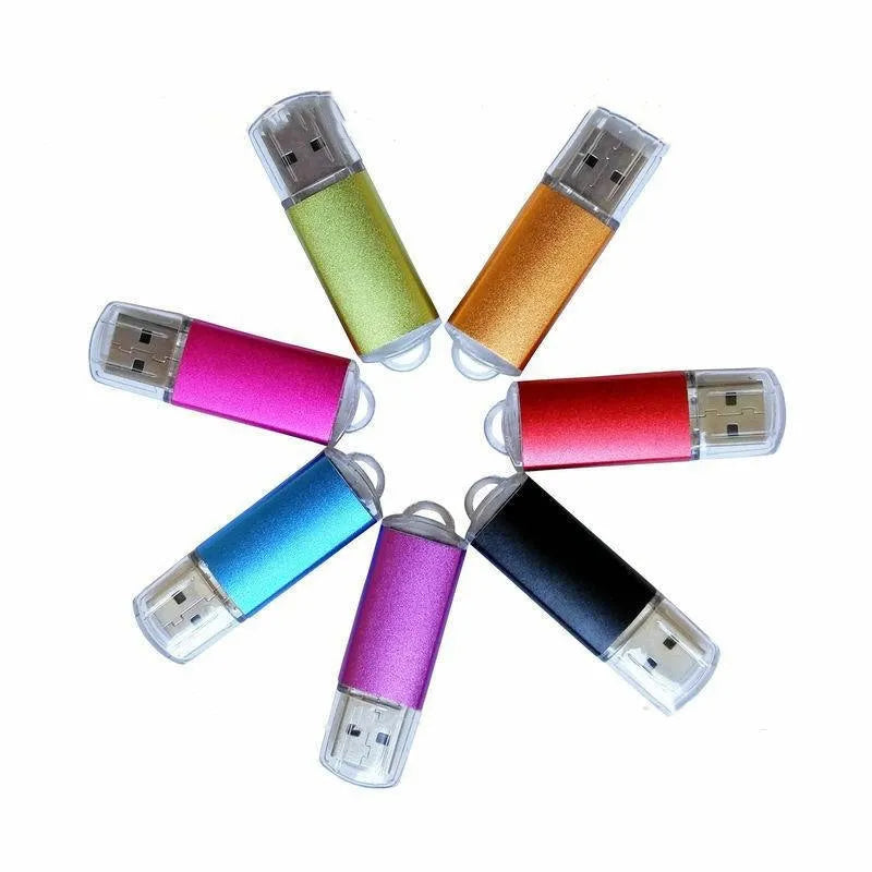 USB software encryption dongle with metal shell in multiple colours including black, blue, gold, green, purple, red, and rose red.