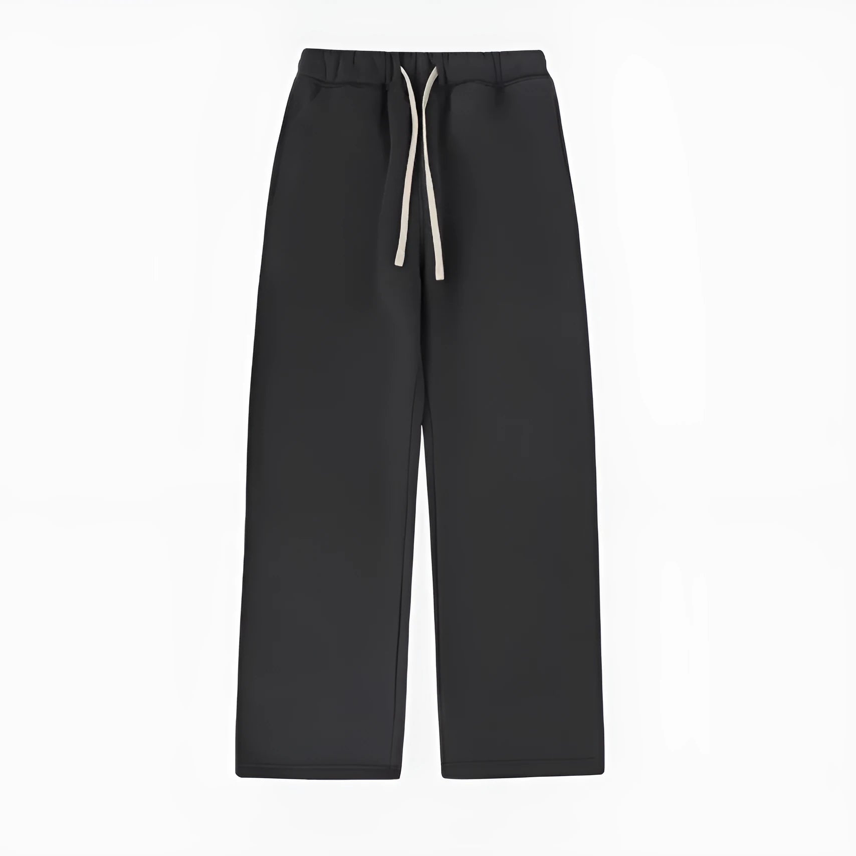 Men's fleece-lined sweatpants with elastic drawstring waist in multiple colour options