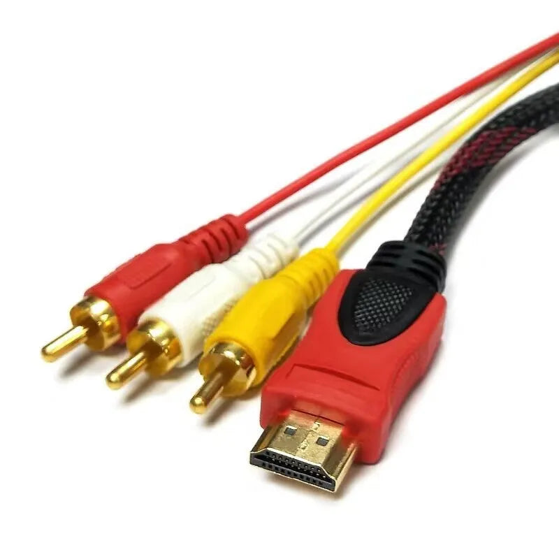HDMI to AV15 M adapter cable, 1.5 metres long with alloy connectors