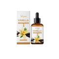30ml glass bottle of natural vanilla flavoured oil with a dropper.