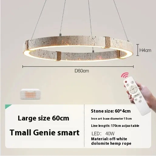 Retro chandelier mid-ancient style with silent wind design in 60cm diameter for bedroom or tea room