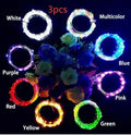 Silver copper wire LED string lights with bottle stopper for wine bottle decoration