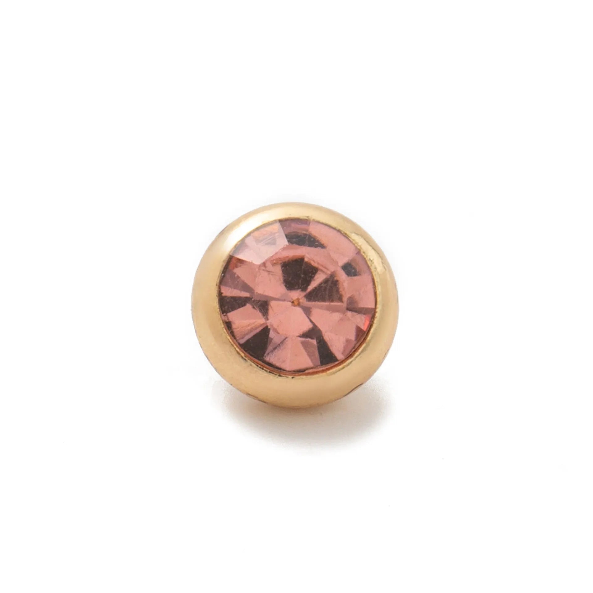 Heart-shaped copper glass box pendant necklace with O-ring chain and monthly birthstone colour insert