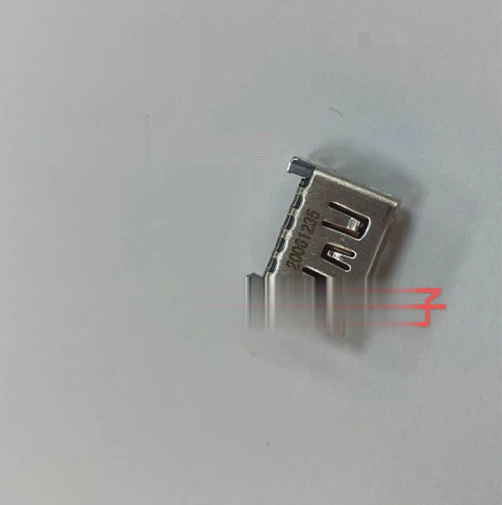 Silver HDMI interface host socket for game console connections