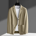 Men's single-breasted corduroy blazer in khaki, grey, white, black, blue, green, or brown, sizes M to 4XL