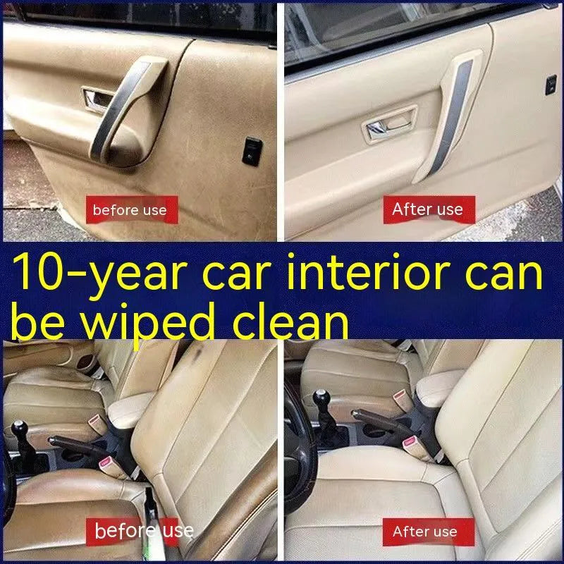 Wash free fabric roof foam decontamination cleaner bottle with herb essence for car interior ceilings
