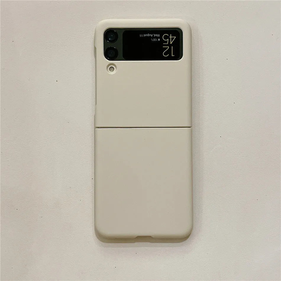 Samsung folding screen hard case with soft rubber cover in multiple colours for Z Flip4 Z Flip5 Zli3 drop protection