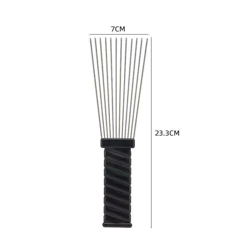 Male creative portable household steel needle comb plastic body over 20cm length