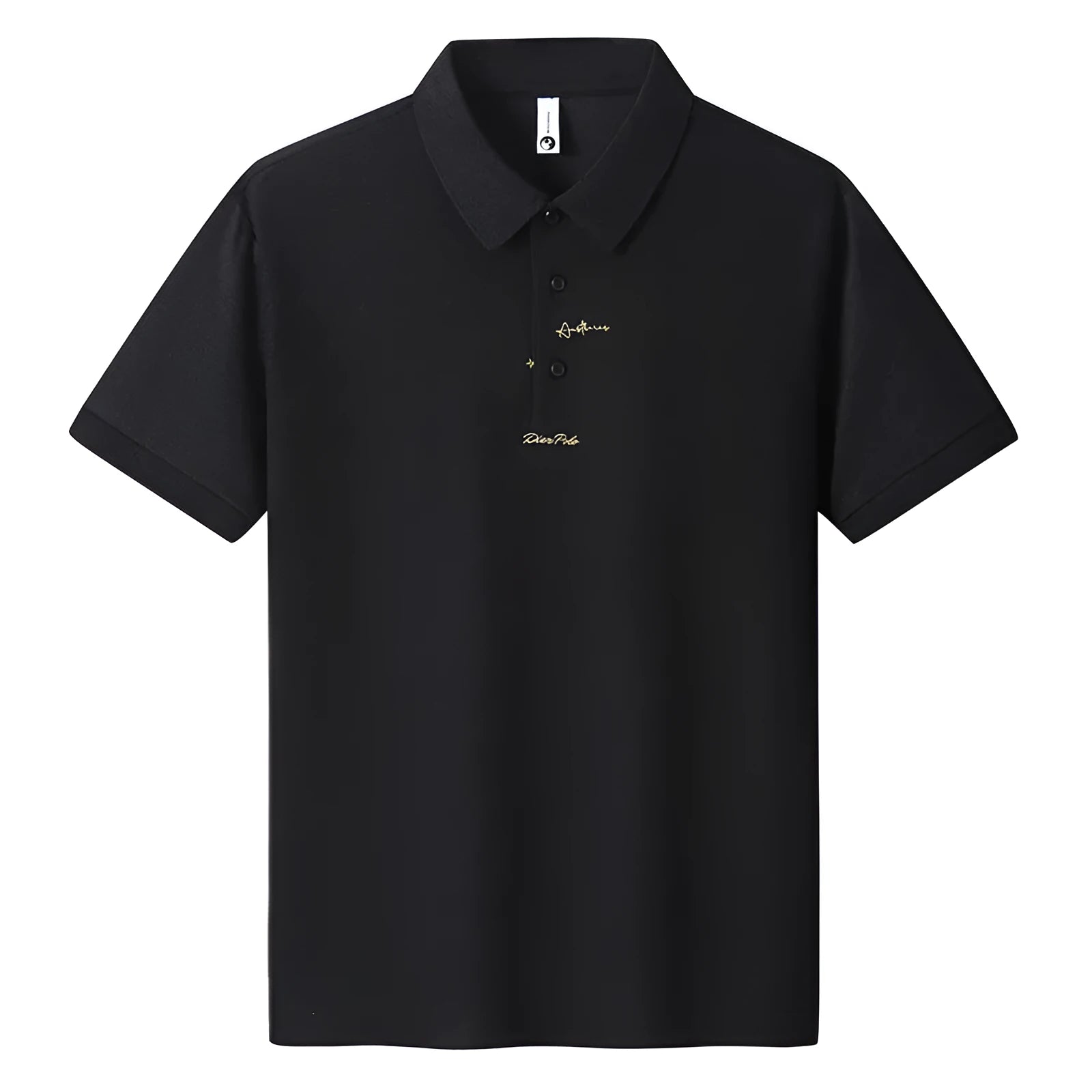 Men's loose fit casual cotton T-shirt in various colours showing short sleeve and letter print design.