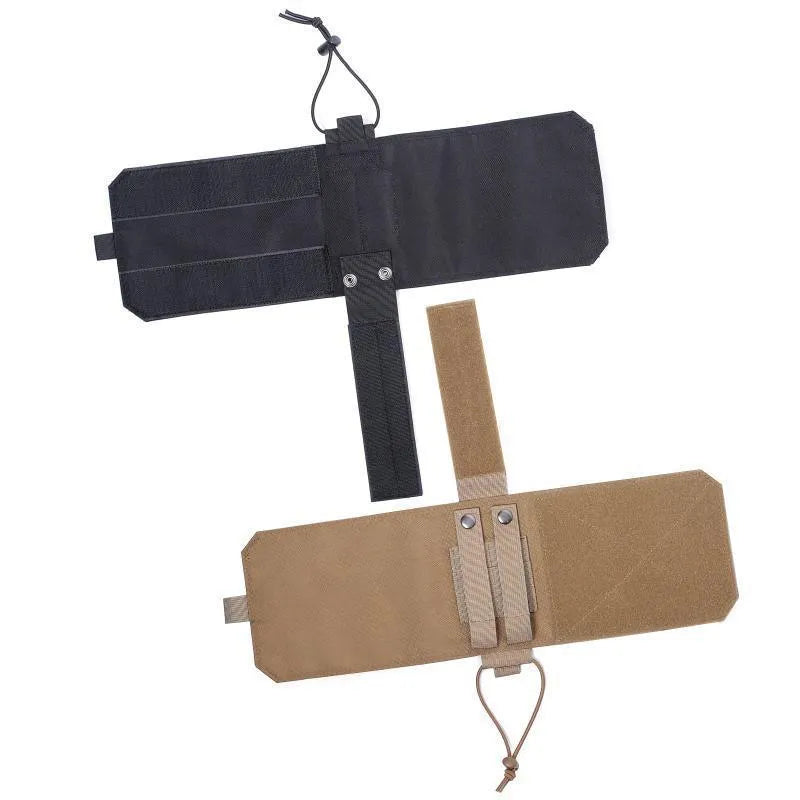 Adjustable outdoor bottle cover for thermal flasks in oxford cloth, shown in black.
