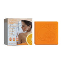 100g solid bar of whitening vitamin body soap with listed active ingredients.