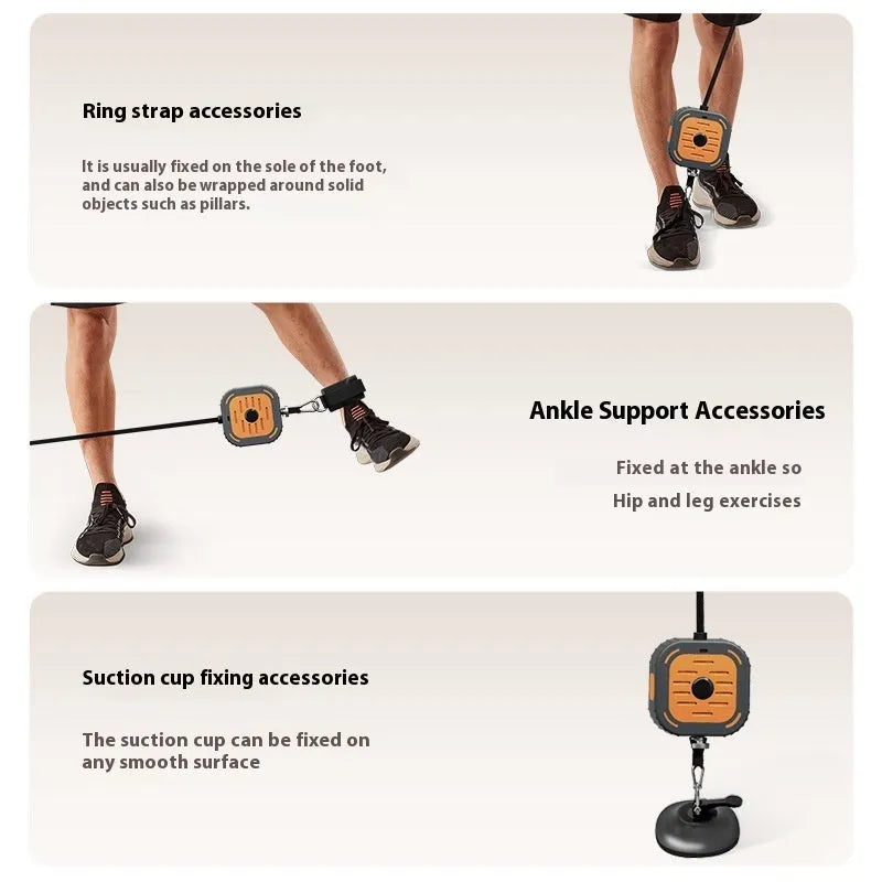 Adjustable Power Pump Chest Expander in navy blue, showing handles, pump, and compact 115cm frame for home workouts.