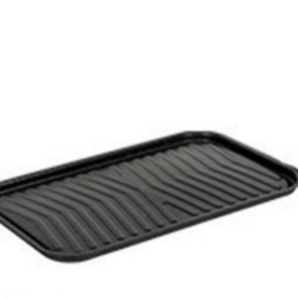 White round chimney portable charcoal grill with foldable legs, two carbon tanks, and a dual cooking mesh setup.