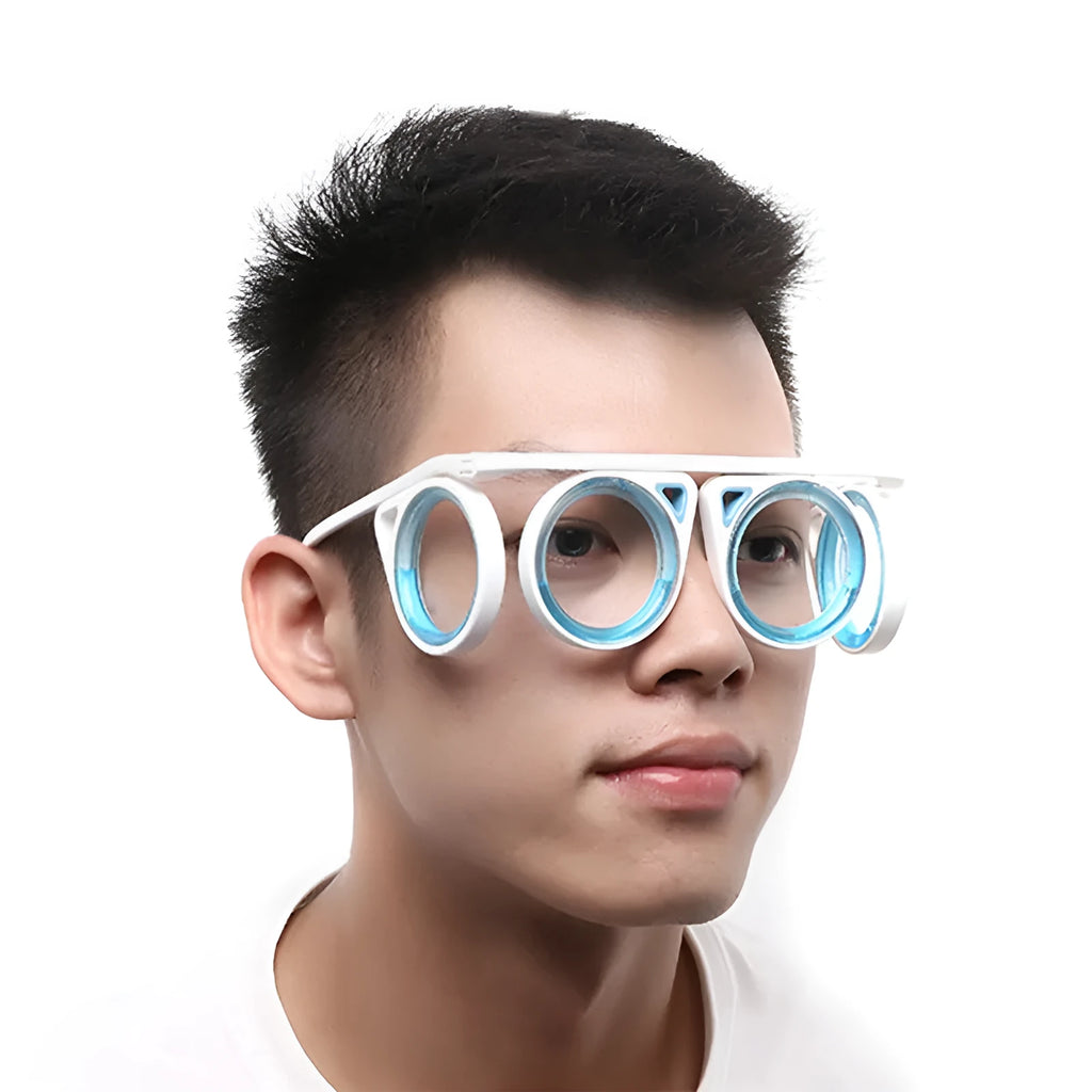 Anti-halo lens-free glasses for adults with white lens colour and PC lens material, one pair