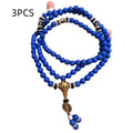 Lapis lazuli multi-circle bracelet with Tibet beads, 8mm beads, modern simplicity style